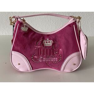 Juicy Couture Dreamy Juicy Shoulder Bag Raspberry Tart Light Pink Viral NEW